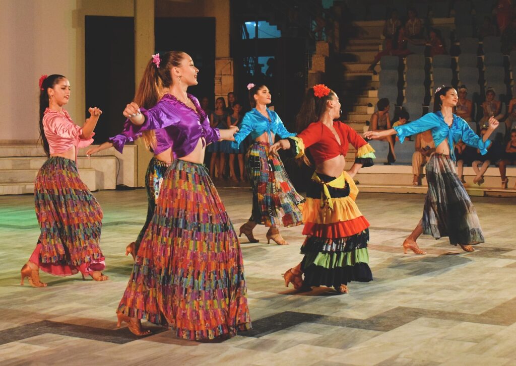 Women dancing Flamenco in Spain
