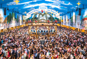 Beer tent at Oktoberfest