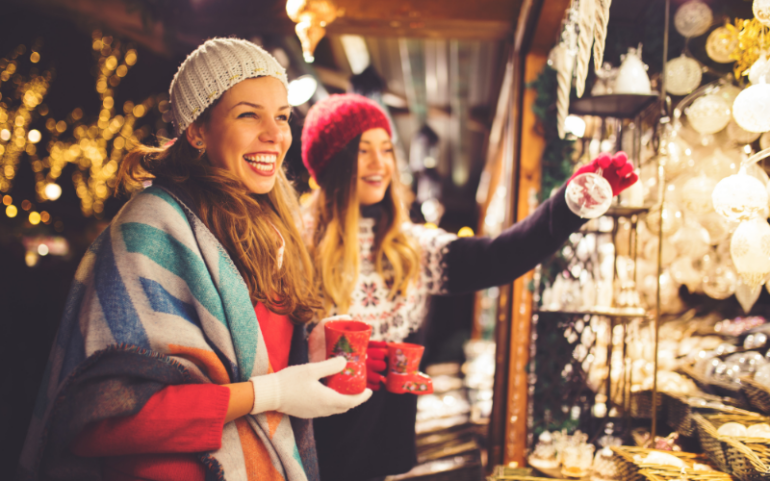 Friends at Christmas Market